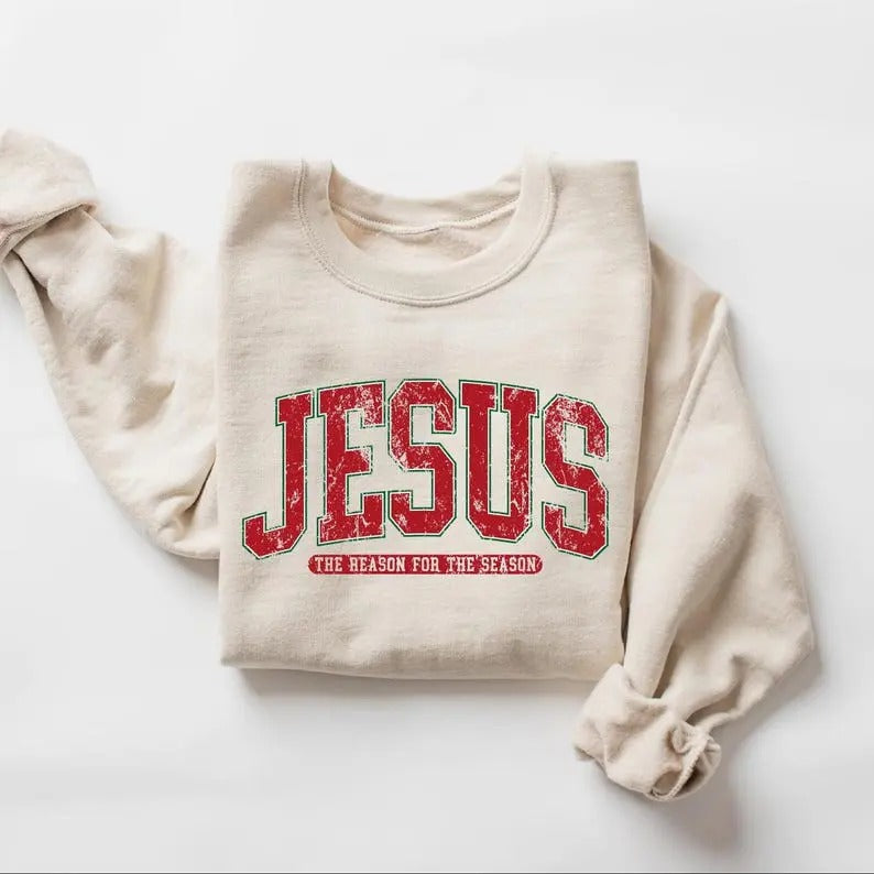 Christian Jesus Is Reason Season Religious Shirt Cute Jesus Lover T-Shirts, Hoodie, Sweatshirt - T-Shirt, Sweatshirt, Hoodie