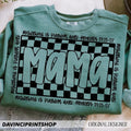 Christian Mom Shirt Retro Checkered Mama Motherhood Is Kingdom Work Shirt Christian Shirt Mama Shirt T-Shirts, Hoodie, Sweatshirt - T-Shirt, Sweatshirt, Hoodie