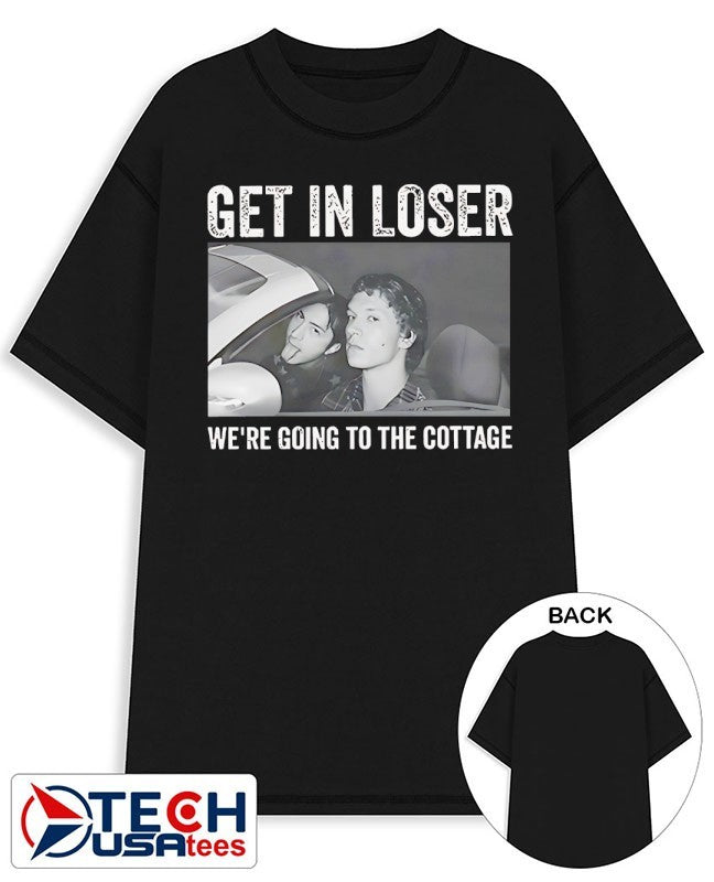 Christian Siriano get in loser were going to the cottage shirt Unisex T-shirt, Sweatshirt, Hoodie, Long Sleeve Tee - T-Shirt, Sweatshirt, Hoodie