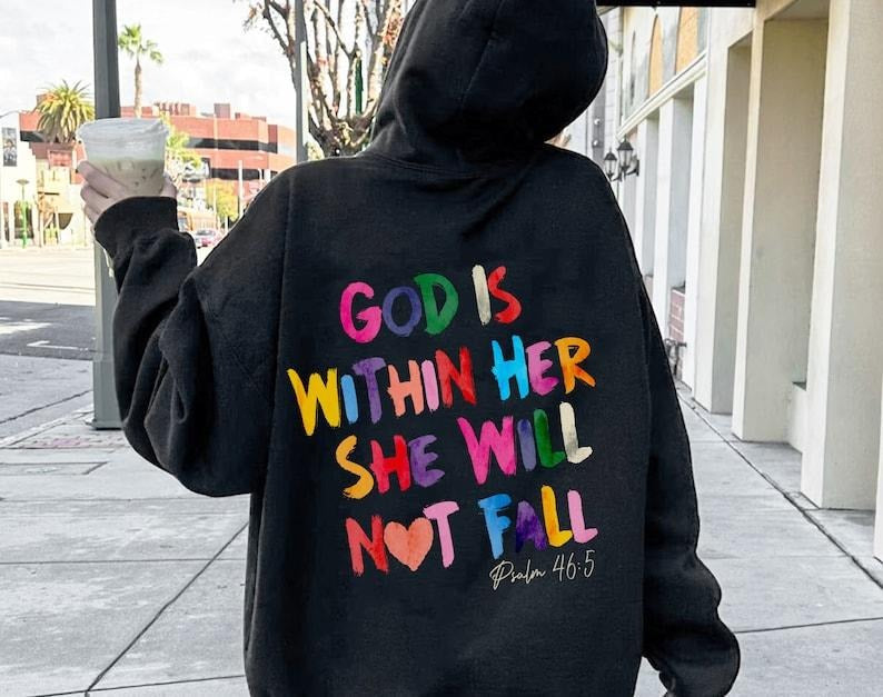 Christian God Is Within Her She Will Not Fall Sweat Christian Bible Verse Easter Religious Bible Verse T-Shirts, Hoodie, Sweatshirt - T-Shirt, Sweatshirt, Hoodie