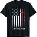 Christian US USA Flag American Christ Faith Over Fear Cross Made USA T-Shirts, Hoodie, Sweatshirt - T-Shirt, Sweatshirt, Hoodie