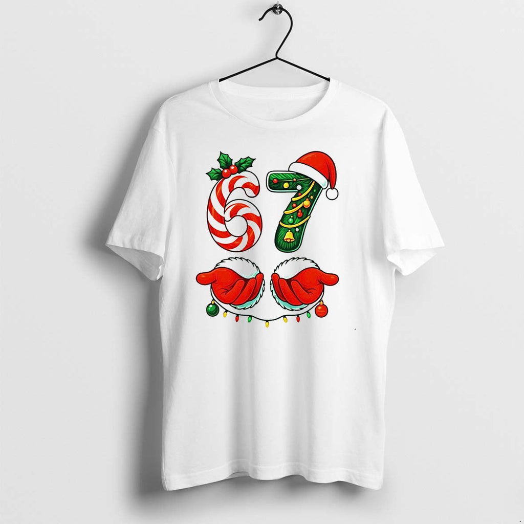 Christmas 6 7 Meme Festive Gen Alpha Slang Tshirts Sweater Hoodie Jpg Unisex T-shirt, Sweatshirt, Hoodie, Long Sleeve Tee - T-Shirt, Sweatshirt, Hoodie