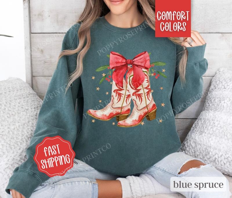 Boots Comfort Colors Cowgirl Womenswear T-Shirts, Hoodie, Sweatshirt - T-Shirt, Sweatshirt, Hoodie