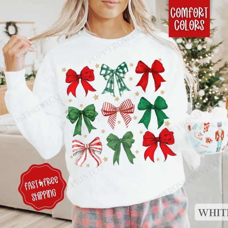 Bow Comfort Colors Womenswear Retro T-Shirts, Hoodie, Sweatshirt - T-Shirt, Sweatshirt, Hoodie