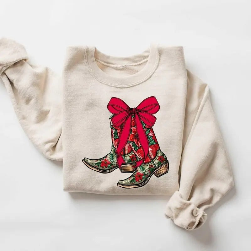 Coquette Boots Have Boot Scootin Merry Western Cowgirl Shirt 2024 Him Her T-Shirts, Hoodie, Sweatshirt - T-Shirt, Sweatshirt, Hoodie