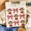 Coquette Highland Cow Western Xmas T-Shirts, Hoodie, Sweatshirt - T-Shirt, Sweatshirt, Hoodie