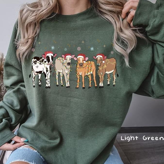 Cow Holstein Cow Lover Western Lights T-Shirts, Hoodie, Sweatshirt - T-Shirt, Sweatshirt, Hoodie