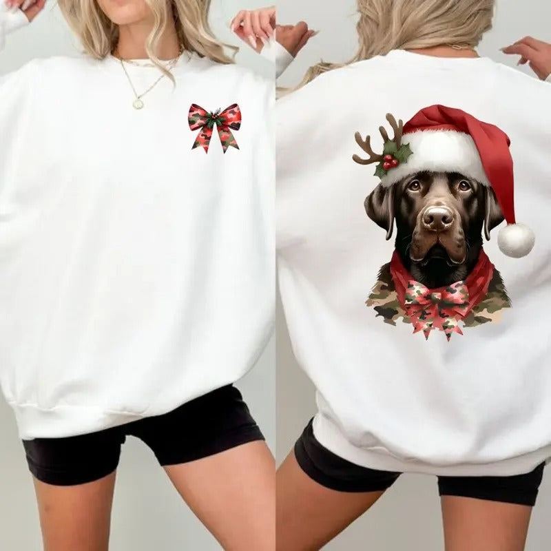 Dog Hunting Coquette Camo Merry Woofmas Dog Hunting Coquette Bow T-Shirts, Hoodie, Sweatshirt - T-Shirt, Sweatshirt, Hoodie
