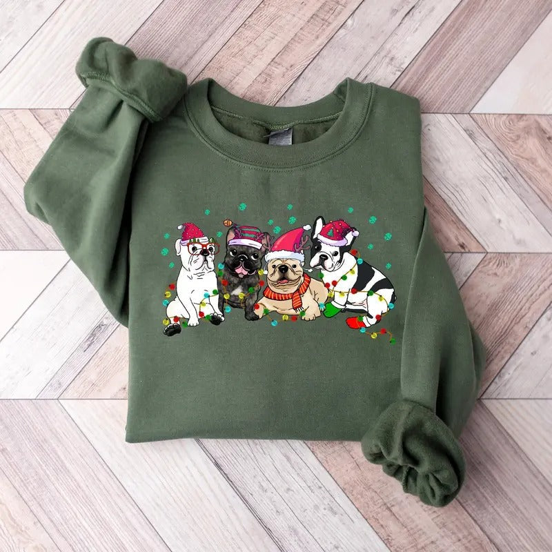 French Bulldog Dog Shirt French Bulldog Shirt Frenchie Mom Shirt Dog Mom Shirt Xmas Lady T-Shirts, Hoodie, Sweatshirt - T-Shirt, Sweatshirt, Hoodie