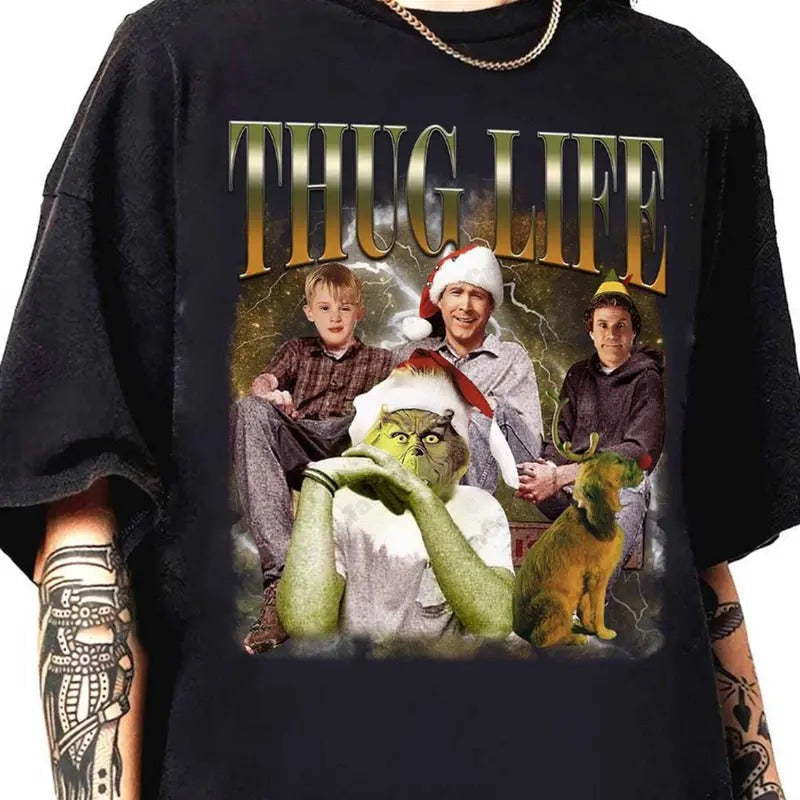 Friends Shirt Thug Life Gr!Nchmas Gatherings T-Shirts, Hoodie, Sweatshirt - T-Shirt, Sweatshirt, Hoodie
