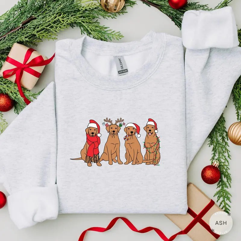 Great Pyrenees Santa Pyrenees Light Pyrenees Great Pyrenees Lover Dog Mom Xmas T-Shirts, Hoodie, Sweatshirt - T-Shirt, Sweatshirt, Hoodie