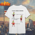 Christmas Grinch I Have Three Moods What The Fuck shirt Unisex T-shirt, Sweatshirt, Hoodie, Long Sleeve Tee - T-Shirt, Sweatshirt, Hoodie