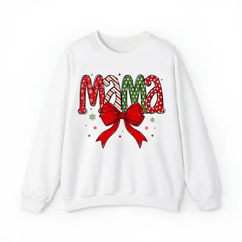 Mama Coquette Mama Claus Merry Mama Coquette Bow Soft Cotton Shirt Daily Him Her T-Shirts, Hoodie, Sweatshirt - T-Shirt, Sweatshirt, Hoodie