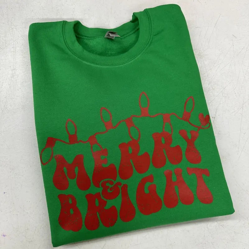 Merry & Bright T-Shirts, Hoodie, Sweatshirt - T-Shirt, Sweatshirt, Hoodie