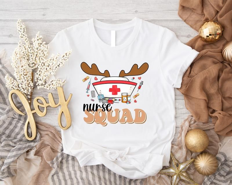 Nurse Shirt Matching Nurse Squad Nursing School Xmas Party Nurse Crew T-Shirts, Hoodie, Sweatshirt - T-Shirt, Sweatshirt, Hoodie