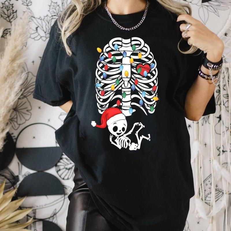Pregnancy Shirt Skeleton Pregnancy Maternity Pregnant Skeleton Xmas Baby Shirt Maternity Shirt New Mom Be Shirt T-Shirts, Hoodie, Sweatshirt - T-Shirt, Sweatshirt, Hoodie
