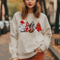 Print Casual Long Sleeve Crew Neck Fall & Winter Tree T-Shirts, Hoodie, Sweatshirt - T-Shirt, Sweatshirt, Hoodie