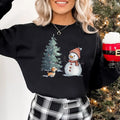 Snowman & Dog Cute Snowman Tree Dog Lover T-Shirts, Hoodie, Sweatshirt - T-Shirt, Sweatshirt, Hoodie