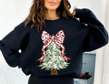 Tree Bow Shirt Coquette Bow Girly Pine Tree Xmas Shirt Coquette T-Shirts, Hoodie, Sweatshirt - T-Shirt, Sweatshirt, Hoodie