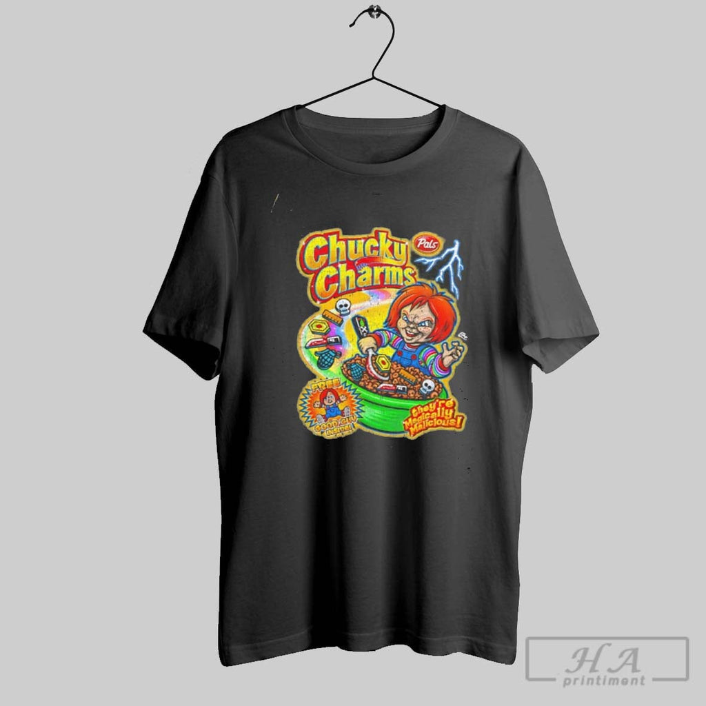 Chucky Charms Theyre Magically Malicious Halloween Unisex T-shirt, Sweatshirt, Hoodie, Long Sleeve Tee - T-Shirt, Sweatshirt, Hoodie