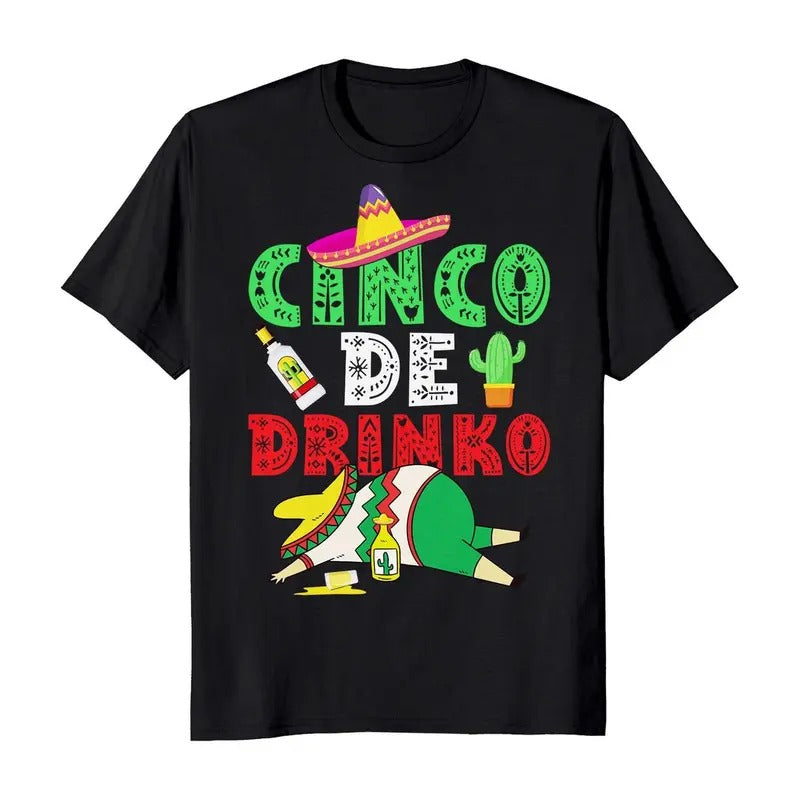 Cinco De Drinko Cinco De Mayo Batalla De Puebla Hispanic Heritage Mexican Funny Casual Classic T-Shirts, Hoodie, Sweatshirt - T-Shirt, Sweatshirt, Hoodie