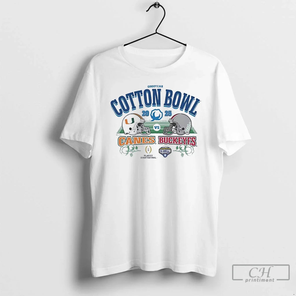 Classic 2025 Cotton Bowl 2 Team Canes Vs Buckeyes T-Shirts, Hoodie, Sweatshirt - T-Shirt, Sweatshirt, Hoodie