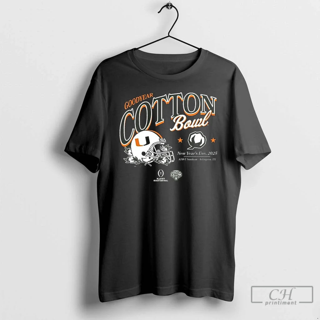 Classic 2025 Cotton Bowl Miami Canes Helmet Bound T-Shirts, Hoodie, Sweatshirt - T-Shirt, Sweatshirt, Hoodie