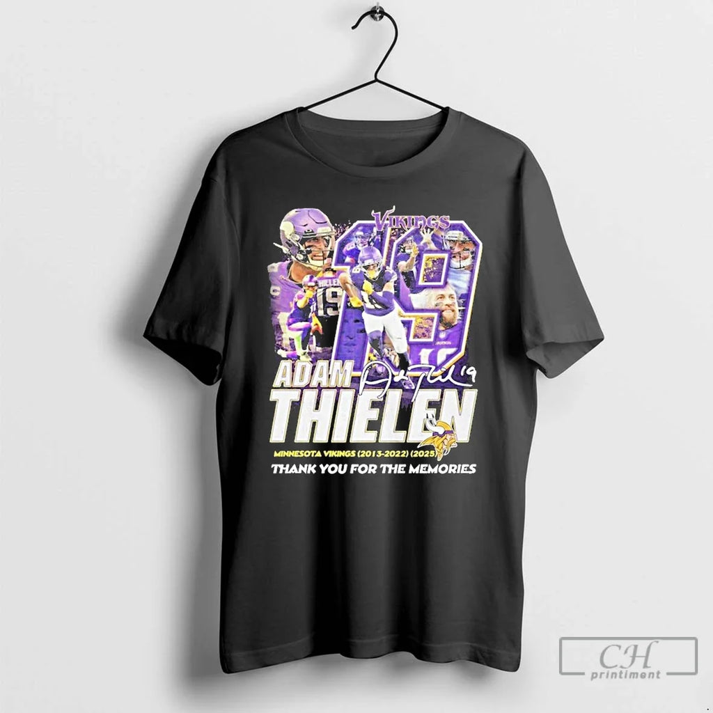 Classic Adam Thielen Minnesota Vikings 2023 2025 Thank You Memories Signature T-Shirts, Hoodie, Sweatshirt - T-Shirt, Sweatshirt, Hoodie