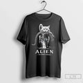 Classic Alien The Short Version Cat Sci Fi Horror Parody Graphic Unisex T-shirt, Sweatshirt, Hoodie, Long Sleeve Tee - T-Shirt, Sweatshirt, Hoodie