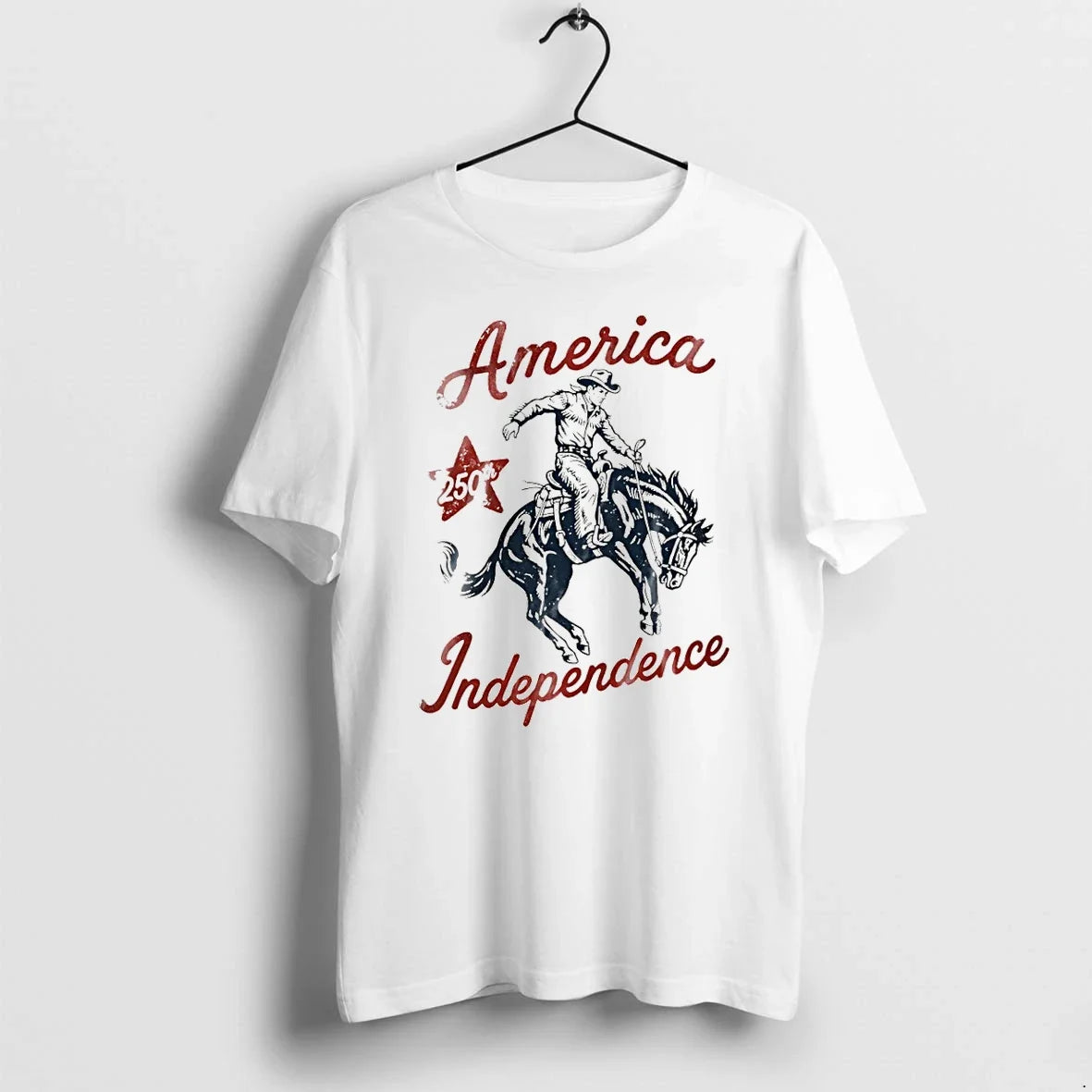 Classic America Independence Cowboy Usa 250th Anniversary Independence Day Shirts Sweater Unisex T-shirt, Sweatshirt, Hoodie, Long Sleeve Tee - T-Shirt, Sweatshirt, Hoodie