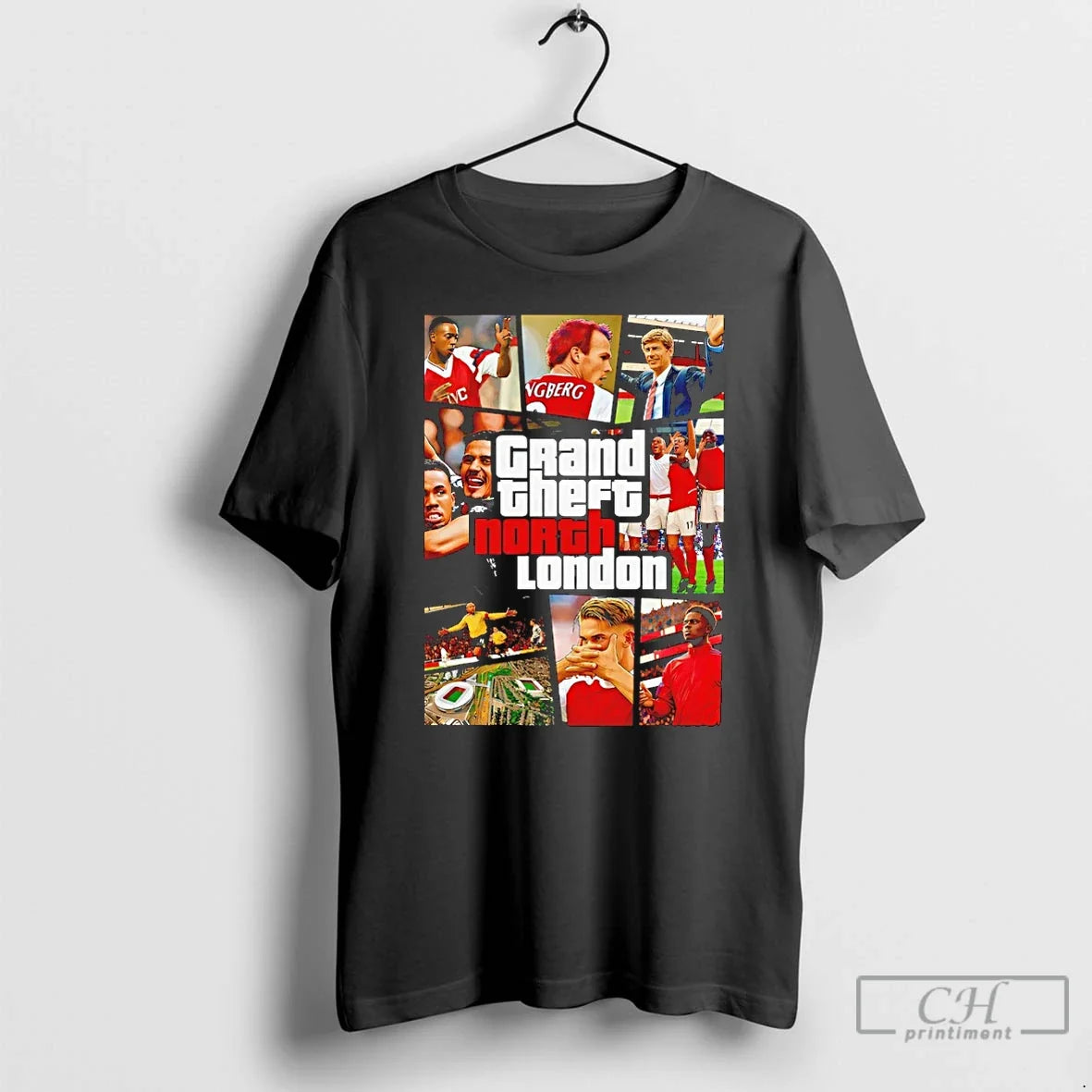 Classic Arsenal Fc Grand Theft North London Premier League Champions 2025 26 T Shirts Sweater - T-Shirt, Sweatshirt, Hoodie