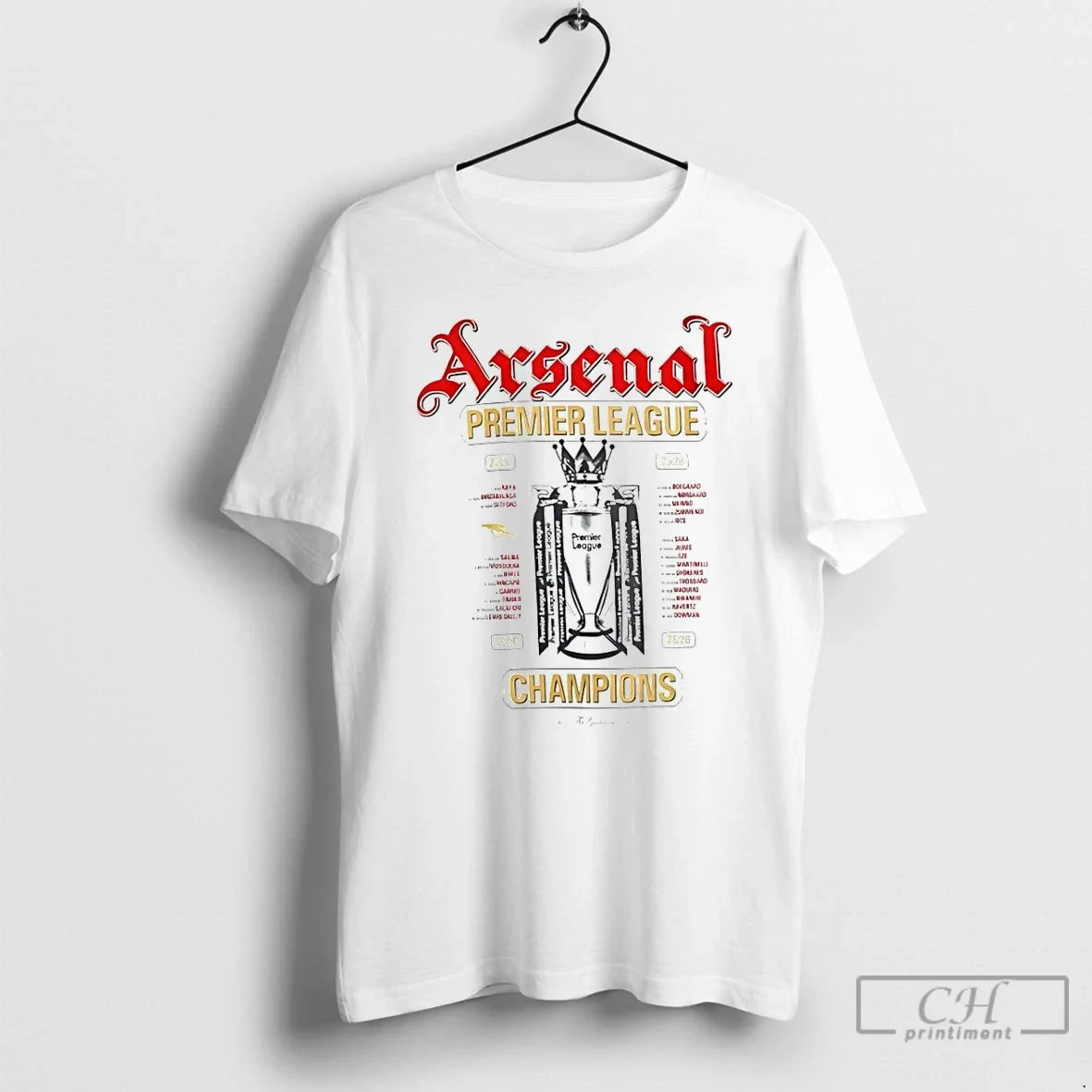 Classic Arsenal Fc Premier League World Champions 25 26 Cup Unisex T-shirt, Sweatshirt, Hoodie, Long Sleeve Tee - T-Shirt, Sweatshirt, Hoodie