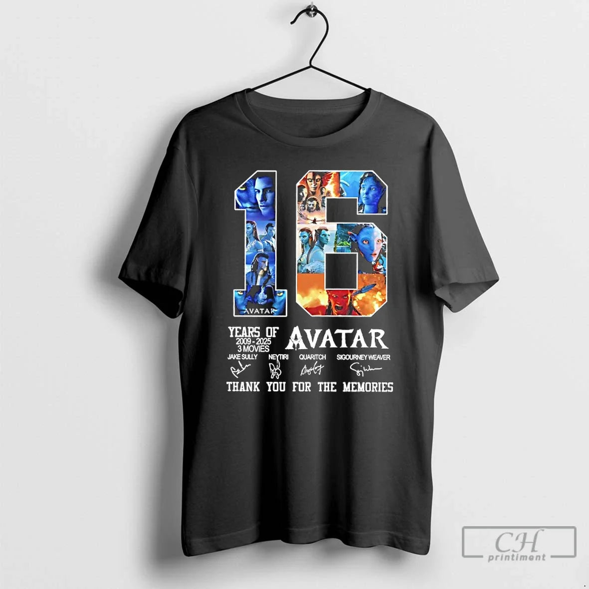 Classic Avatar 16 Years 2009 2025 3 Movies Thank You Memories Signatures T-Shirts, Hoodie, Sweatshirt - T-Shirt, Sweatshirt, Hoodie