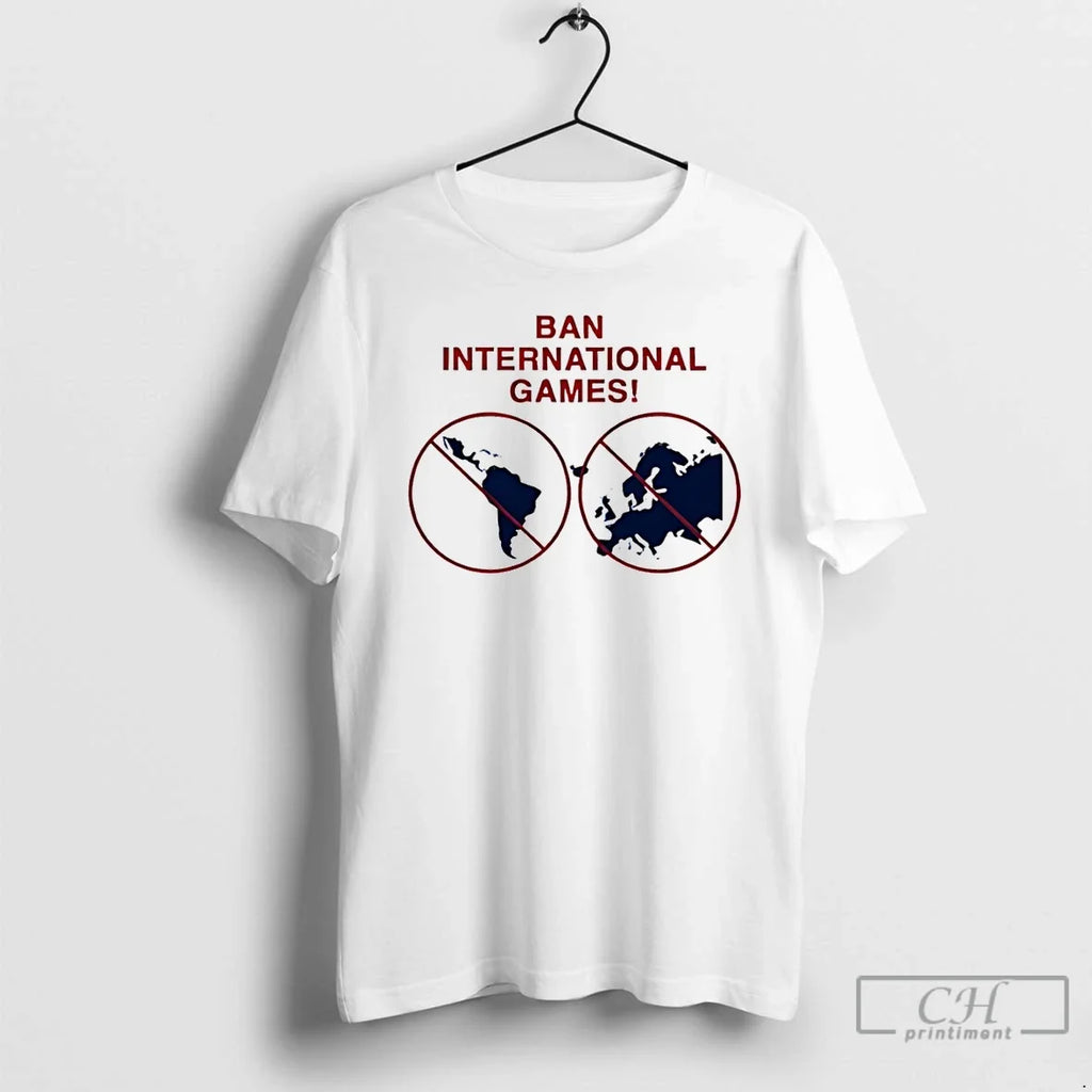 Classic Ban International Games Usa Map Unisex T-shirt, Sweatshirt, Hoodie, Long Sleeve Tee - T-Shirt, Sweatshirt, Hoodie