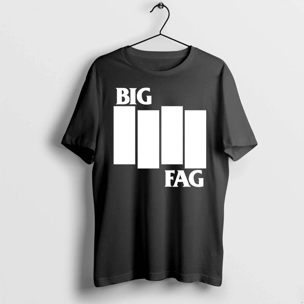 Classic Big Fag Black Flag Parody 2026 Shirts Sweater Unisex T-shirt, Sweatshirt, Hoodie, Long Sleeve Tee - T-Shirt, Sweatshirt, Hoodie
