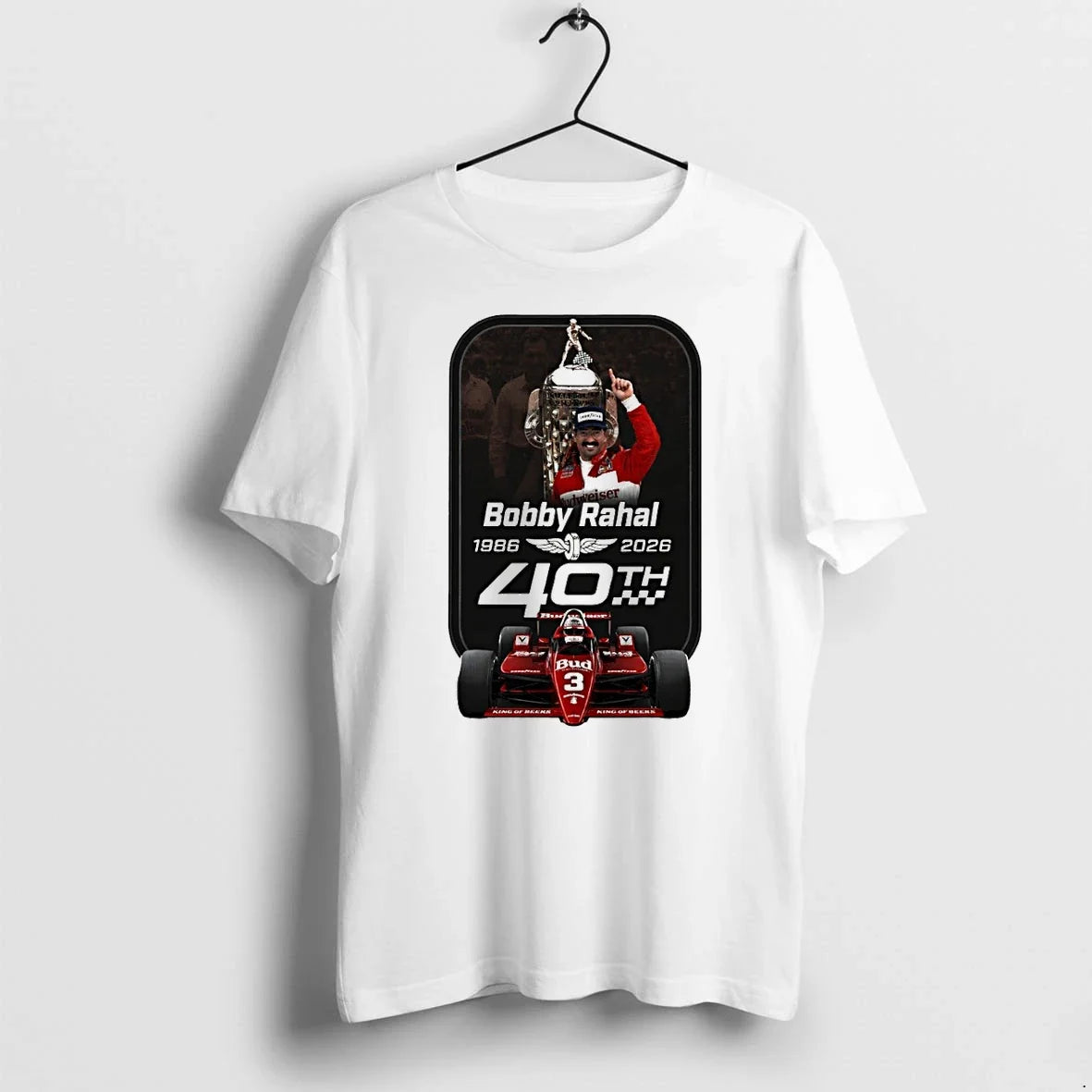 Classic Bobby Rahal Special Edition 40th Anniversary Indianapolis 500 Racing Shirts Sweater - T-Shirt, Sweatshirt, Hoodie