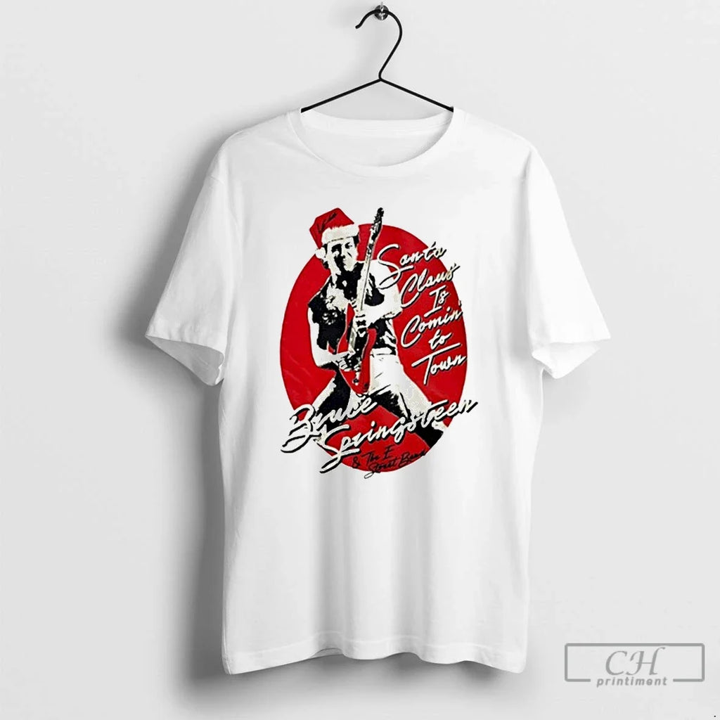 Classic Bruce Springsteen Santa Claus Is Coming Town T-Shirts, Hoodie, Sweatshirt - T-Shirt, Sweatshirt, Hoodie