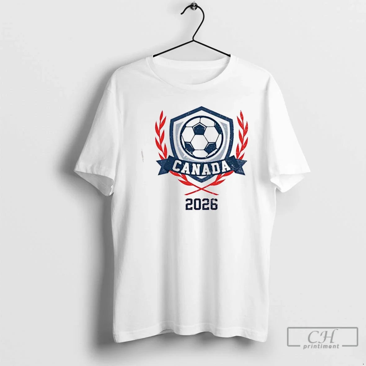 Classic Canada 2026 Vintage Soccer Crest T-Shirts, Hoodie, Sweatshirt - T-Shirt, Sweatshirt, Hoodie