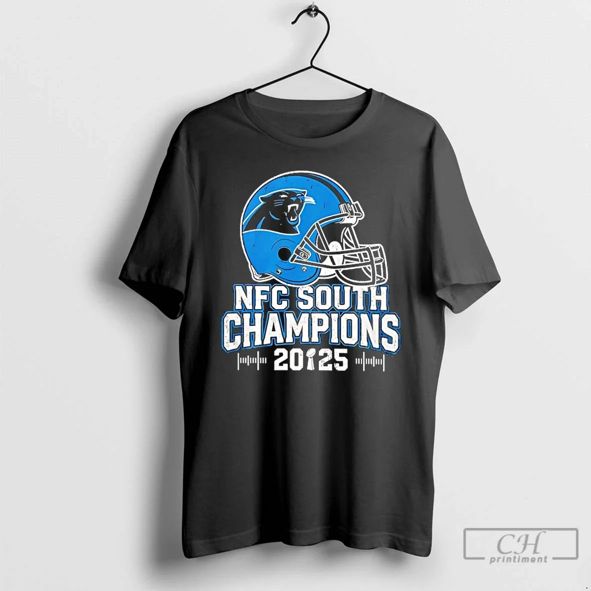 Classic Carolina Panthers Nfc South 2025 Champions Helmet T-Shirts, Hoodie, Sweatshirt - T-Shirt, Sweatshirt, Hoodie