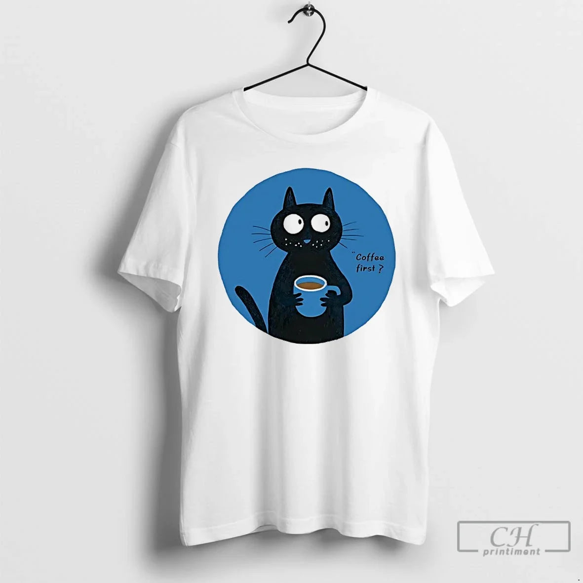 Classic Cat Coffee First Cartoon T-Shirts, Hoodie, Sweatshirt - T-Shirt, Sweatshirt, Hoodie