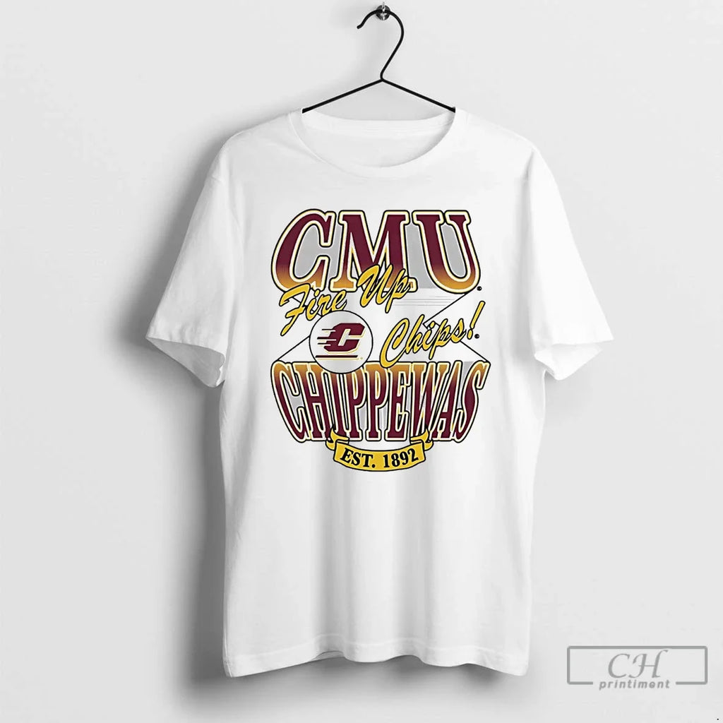 Classic Central Michigan Chippewas Fire Up Chips Est 1892 T-Shirts, Hoodie, Sweatshirt - T-Shirt, Sweatshirt, Hoodie