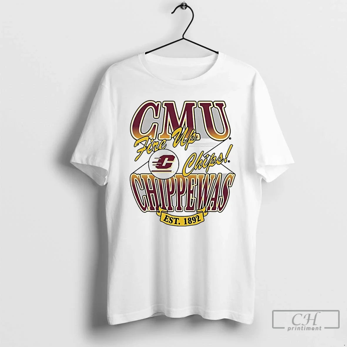 Classic Central Michigan Chippewas Fire Up Chips Est 1892 T-Shirts, Hoodie, Sweatshirt - T-Shirt, Sweatshirt, Hoodie