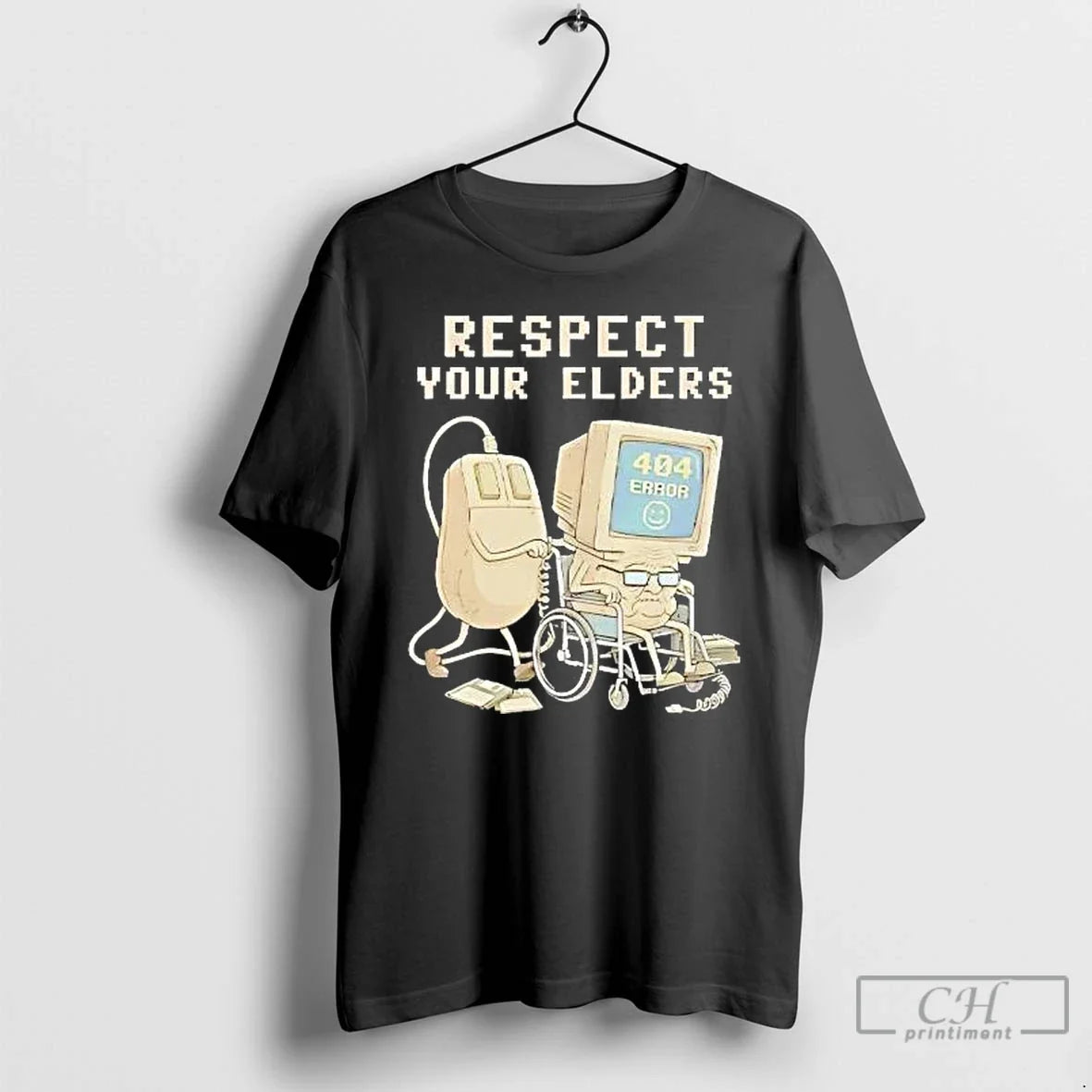 Classic Computer Tech 404 Error Hilarious Respect Your Elders T-Shirts, Hoodie, Sweatshirt - T-Shirt, Sweatshirt, Hoodie
