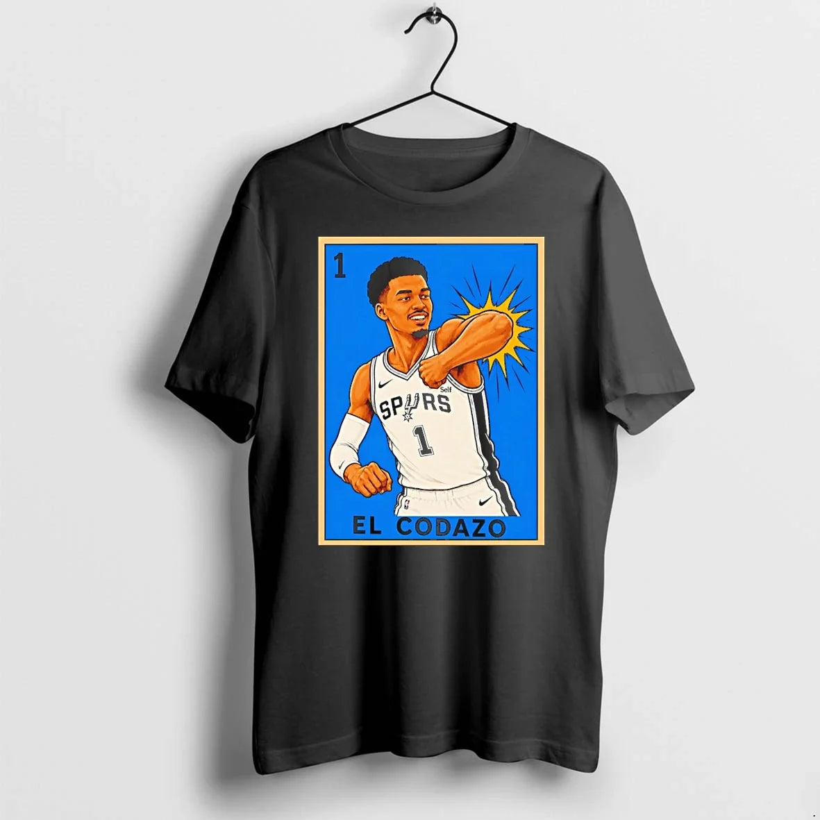 Classic Crazy Hispanic Victor Wembanyama San Antonio Spurs El Codazo Shirts Sweater Unisex T-shirt, Sweatshirt, Hoodie, Long Sleeve Tee - T-Shirt, Sweatshirt, Hoodie