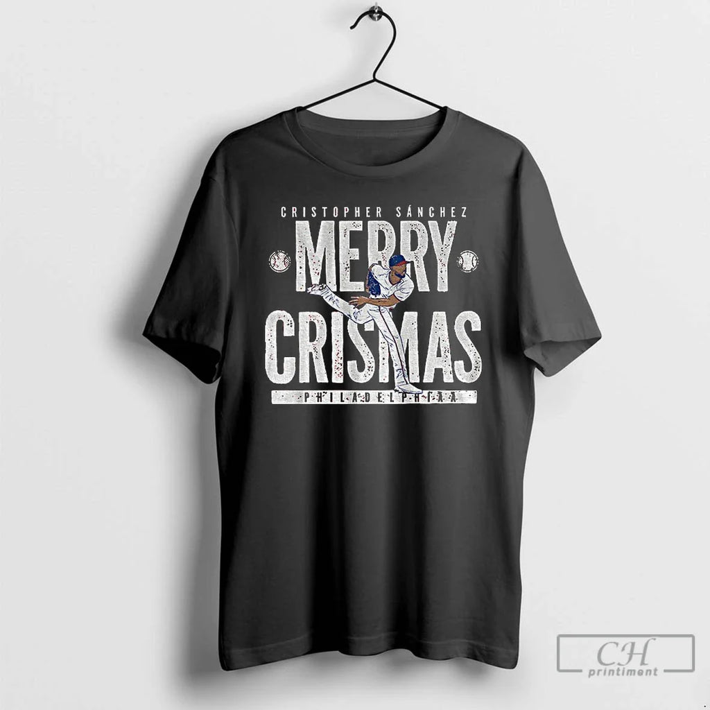 Classic Cristopher Sanchez Philadelphia Phillies Baseball Merry Crismas 2026 Unisex T-shirt, Sweatshirt, Hoodie, Long Sleeve Tee - T-Shirt, Sweatshirt, Hoodie