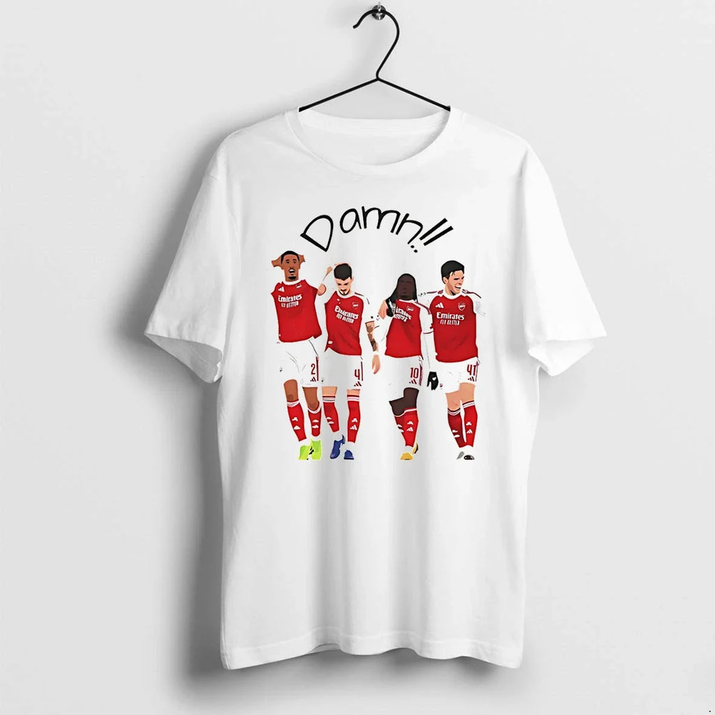 Classic Damn Arsenal Fc Big 4 Players Cartoon Shirts Sweater Unisex T-shirt, Sweatshirt, Hoodie, Long Sleeve Tee - T-Shirt, Sweatshirt, Hoodie