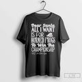 Classic Dead Santa All I Want Is Tcu Horned Frogs Win T-Shirts, Hoodie, Sweatshirt - T-Shirt, Sweatshirt, Hoodie