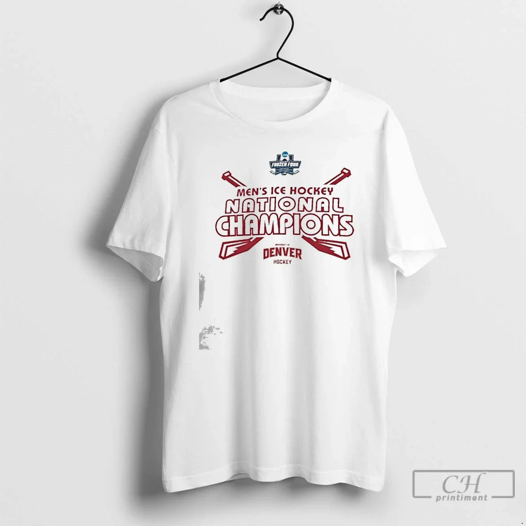 Classic Denver Pioneers 2026 Ncaa Di Mens Ice Hockey Frozen Four National Champions T Shirts - T-Shirt, Sweatshirt, Hoodie