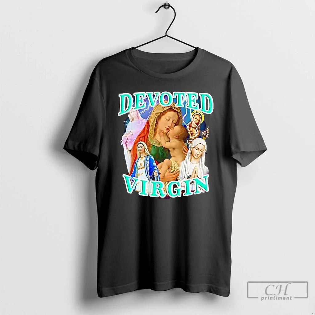 Classic Devoted Virgin Vintage Religious T-Shirts, Hoodie, Sweatshirt - T-Shirt, Sweatshirt, Hoodie