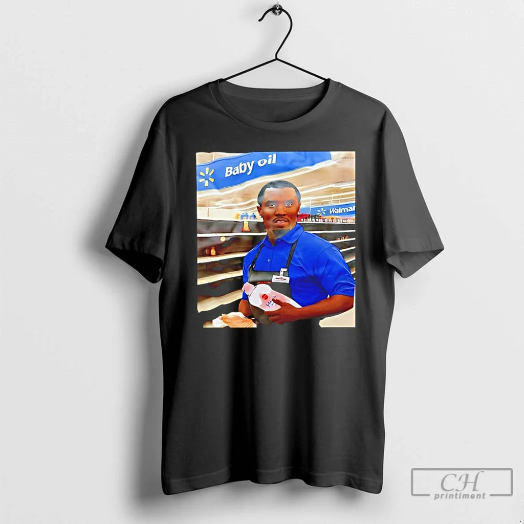 Classic Diddy Baby Oil Walmart Parody Logo Unisex T-shirt, Sweatshirt, Hoodie, Long Sleeve Tee - T-Shirt, Sweatshirt, Hoodie
